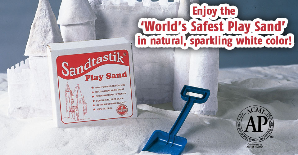 Sandtastik White Play Sand